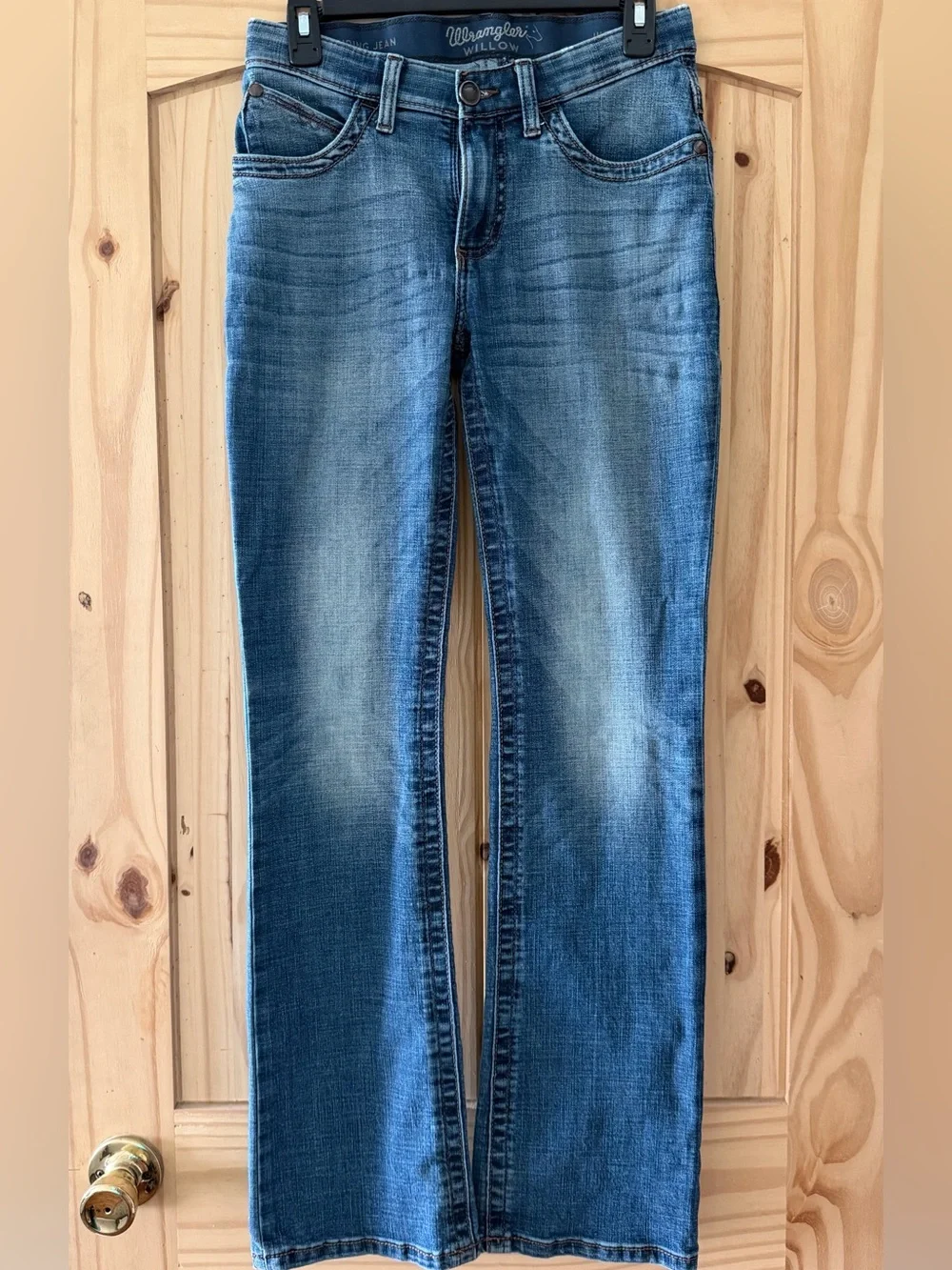 Wrangler Blue Denim Jeans - Picture 3 of 5